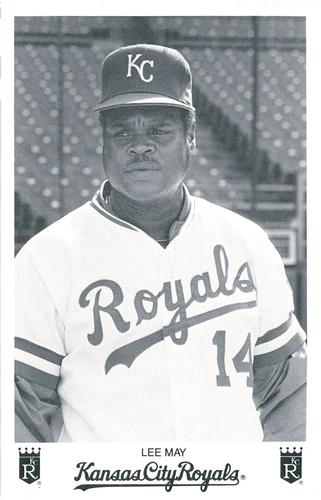 1985 Kansas City Royals Photocards #NNO Lee May Front