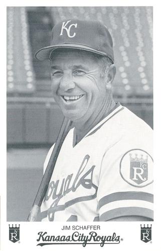 1985 Kansas City Royals Photocards #NNO Jim Schaffer Front