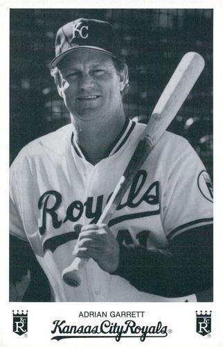 1989 Kansas City Royals Photocards #NNO Adrian Garrett Front