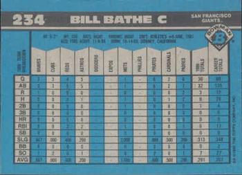 1990 Bowman #234 Bill Bathe Back