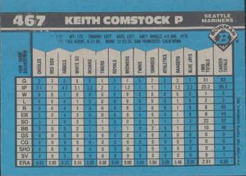 1990 Bowman #467 Keith Comstock Back