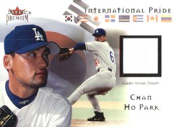 2002 Fleer Premium - International Pride Game Used #NNO Chan Ho Park Front