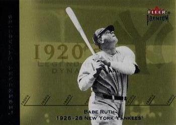 2002 Fleer Premium - Legendary Dynasties #4 LD Babe Ruth  Front