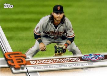 2017 Topps Opening Day #168 Brandon Crawford Front
