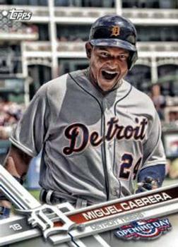 2017 Topps Opening Day #148 Miguel Cabrera Front