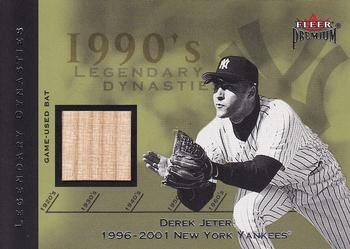 2002 Fleer Premium - Legendary Dynasties Game Used #NNO Derek Jeter Front