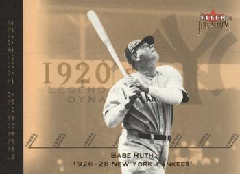 2002 Fleer Premium - Legendary Dynasties Gold #4 Babe Ruth  Front