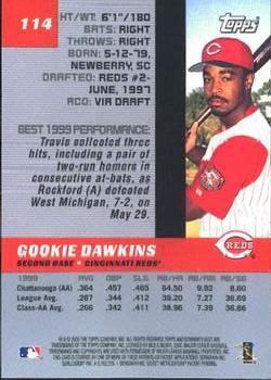2000 Bowman's Best #114 Gookie Dawkins Back