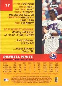 2000 Bowman's Best #17 Rondell White Back