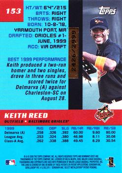 2000 Bowman's Best #153 Keith Reed Back