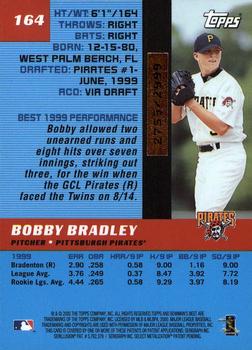 2000 Bowman's Best #164 Bobby Bradley Back
