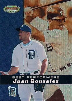 2000 Bowman's Best #92 Juan Gonzalez Front