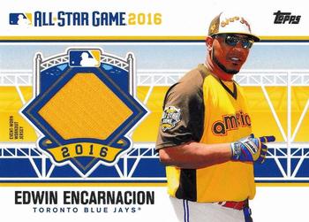 2016 Topps Update - All-Star Stitches #ASTIT-EE Edwin Encarnacion Front