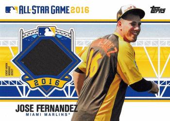 2016 Topps Update - All-Star Stitches #ASTIT-JF Jose Fernandez Front