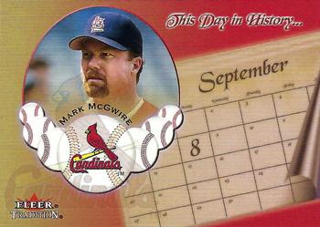 2002 Fleer Tradition - This Day in History #12 DH Mark McGwire  Front