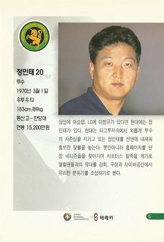 1999 Teleca Premium - Super Teleca #5 Min-Tae Chung Back