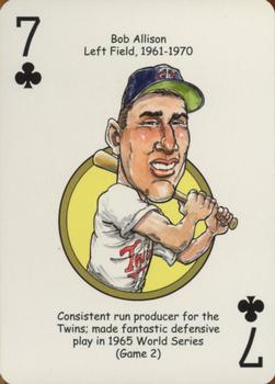 2007 Hero Decks Minnesota Twins Baseball Heroes Playing Cards #7♣ Bob Allison Front