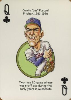 2007 Hero Decks Minnesota Twins Baseball Heroes Playing Cards #Q♣ Camilo Pascual Front