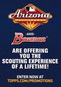 2016 Bowman Platinum #NNO Arizona Fall League Front