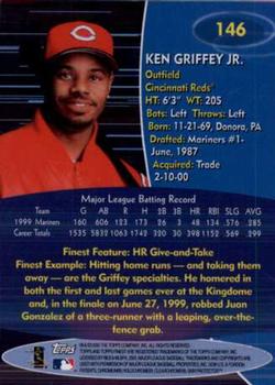 2000 Finest #146 Ken Griffey Jr. Back