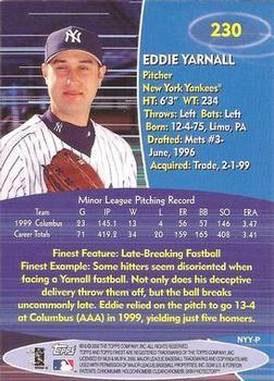 2000 Finest #230 Eddie Yarnall Back