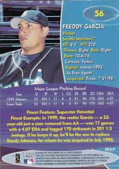 2000 Finest #56 Freddy Garcia Back