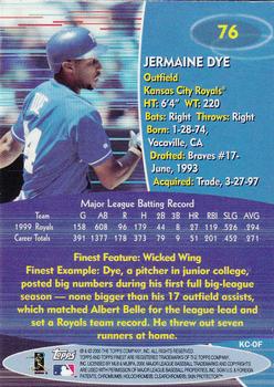 2000 Finest #76 Jermaine Dye Back