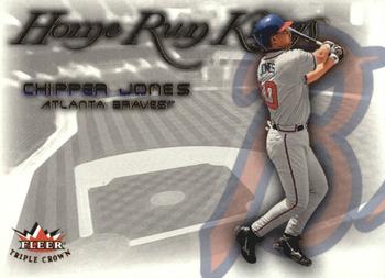 2002 Fleer Triple Crown - Home Run Kings #9 HK Chipper Jones  Front