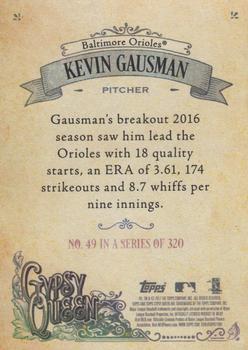2017 Topps Gypsy Queen #49 Kevin Gausman Back