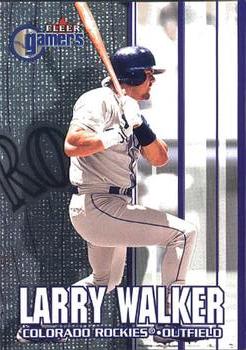 2000 Fleer Gamers #85 Larry Walker Front