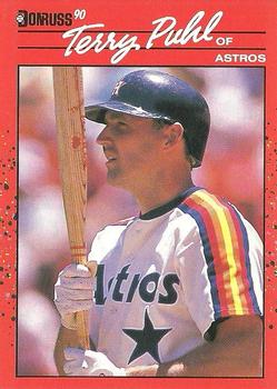 1990 Donruss #354 Terry Puhl Front