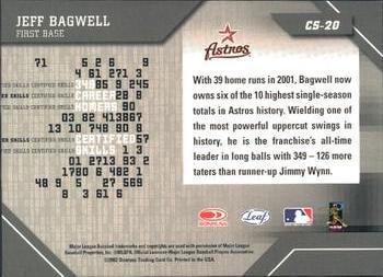 2002 Leaf Certified - Skills #CS-20 Jeff Bagwell  Back