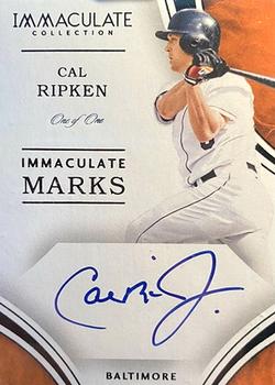2016 Panini Immaculate Collection - Immaculate Marks Black #IM-CR Cal Ripken Front