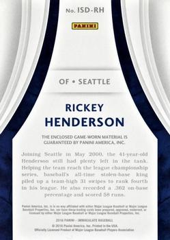 2016 Panini Immaculate Collection - Immaculate Standard #ISD-RH Rickey Henderson Back
