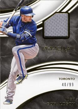 2016 Panini Immaculate Collection - Immaculate Swatches #IS-JD Josh Donaldson Front