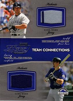 2002 Playoff Piece of the Game - Materials #POG-94 Todd Helton / Larry Walker Front