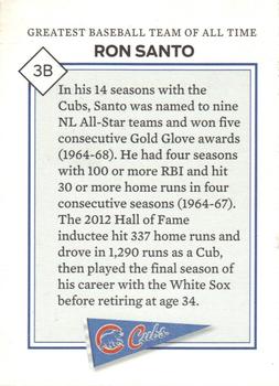 2016 Chicago Tribune Greatest Baseball Team Of All Time: Best of the Cubs and Sox #NNO Ron Santo Back