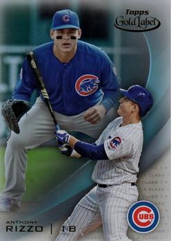 2016 Topps Gold Label - Class 1 Blue #44 Anthony Rizzo Front