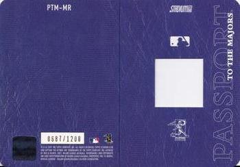2002 Stadium Club - Passport to the Majors #PTM-MR Manny Ramirez Back
