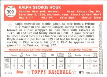 2002 Topps - 1952 Reprints #52R-17 Ralph Houk Back
