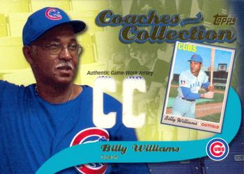 2002 Topps - Coaches Collection Relics #CC-BW Billy Williams Front