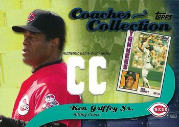 2002 Topps - Coaches Collection Relics #CC-KG Ken Griffey Sr. Front