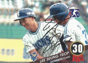 1999 Teleca Seung Yeop Lee Homerun Card #30 Seung-Yeop Lee Front