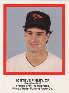 1989 French/Bray Baltimore Orioles #NNO Steve Finley Front