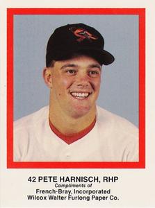 1989 French/Bray Baltimore Orioles #NNO Pete Harnisch Front