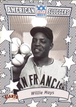 2002 Topps American Pie Spirit of America - American Sluggers Silver #AS-WM Willie Mays Front