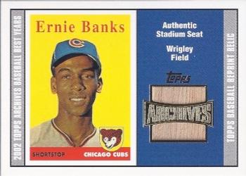 2002 Topps Archives - Seat Relics #TSR-EB Ernie Banks Front