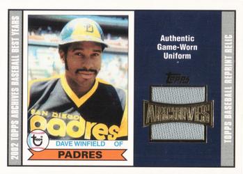 2002 Topps Archives - Uniform Relics #TUR-DW Dave Winfield Front