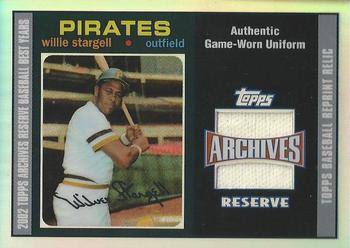 2002 Topps Archives Reserve - Uniform Relics #TRR-WS Willie Stargell Front