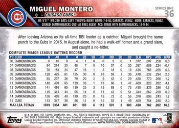 2016 Topps - Limited #36 Miguel Montero Back